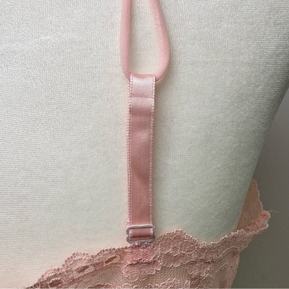 Vintage USA Y2K Babydoll Coquette Mesh Lace Camisole Teddy Chemise Top Peignoir - Picture 12 of 16